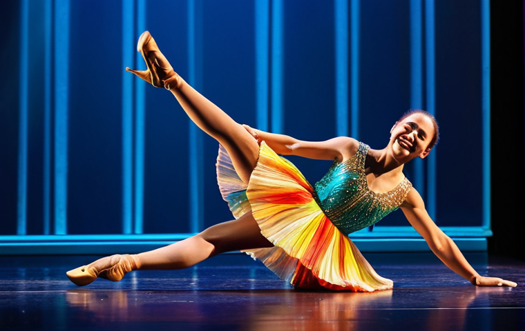 연극배우로서 무대 실수 대처법 - Improvisation in the Spotlight**

"A stage actor in a period costume, mid-performance, a spotlight h...